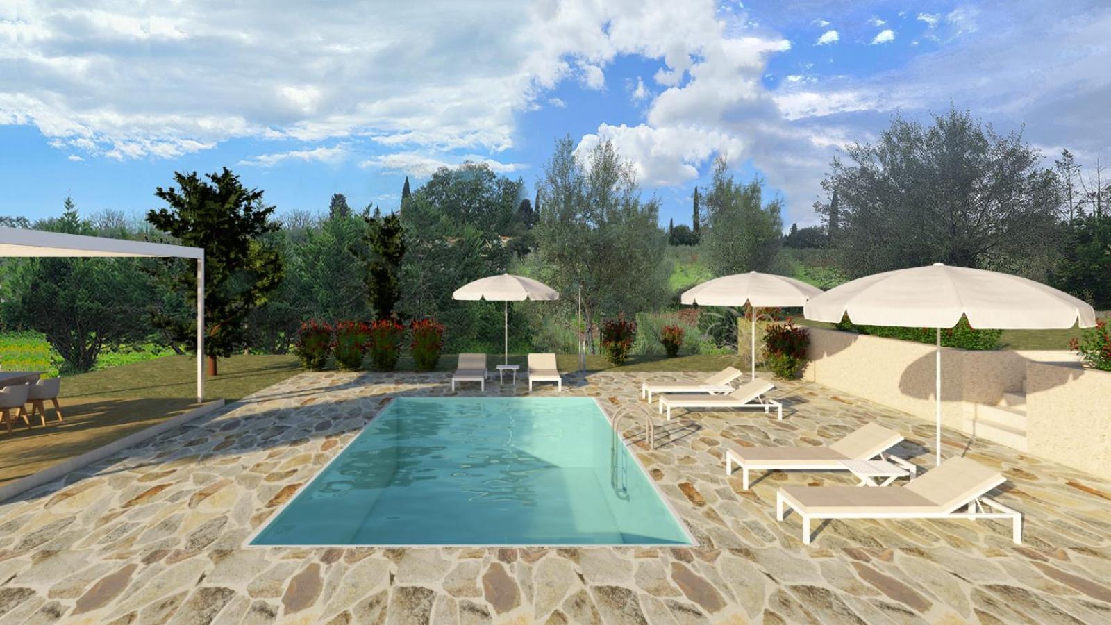 Sundial House Apartment Poulades ภายนอก รูปภาพ